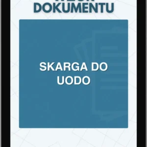 Skarga do UODO wzór