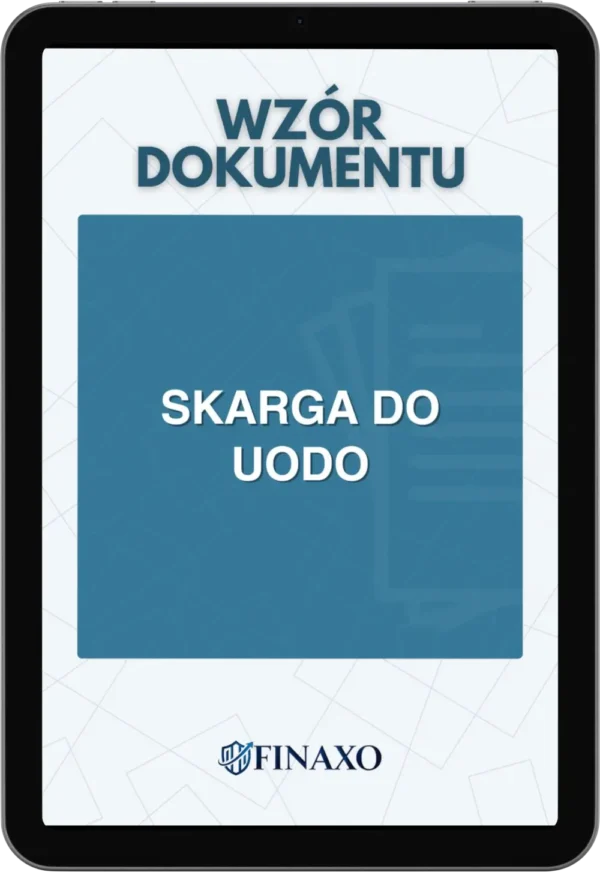 Skarga do UODO wzór
